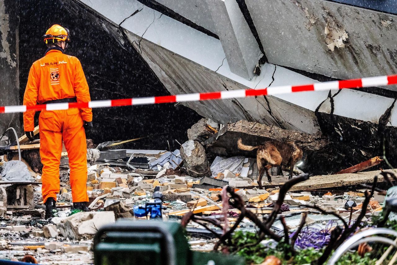Search efforts are ongoing for people buried under the debris following the explosion.
