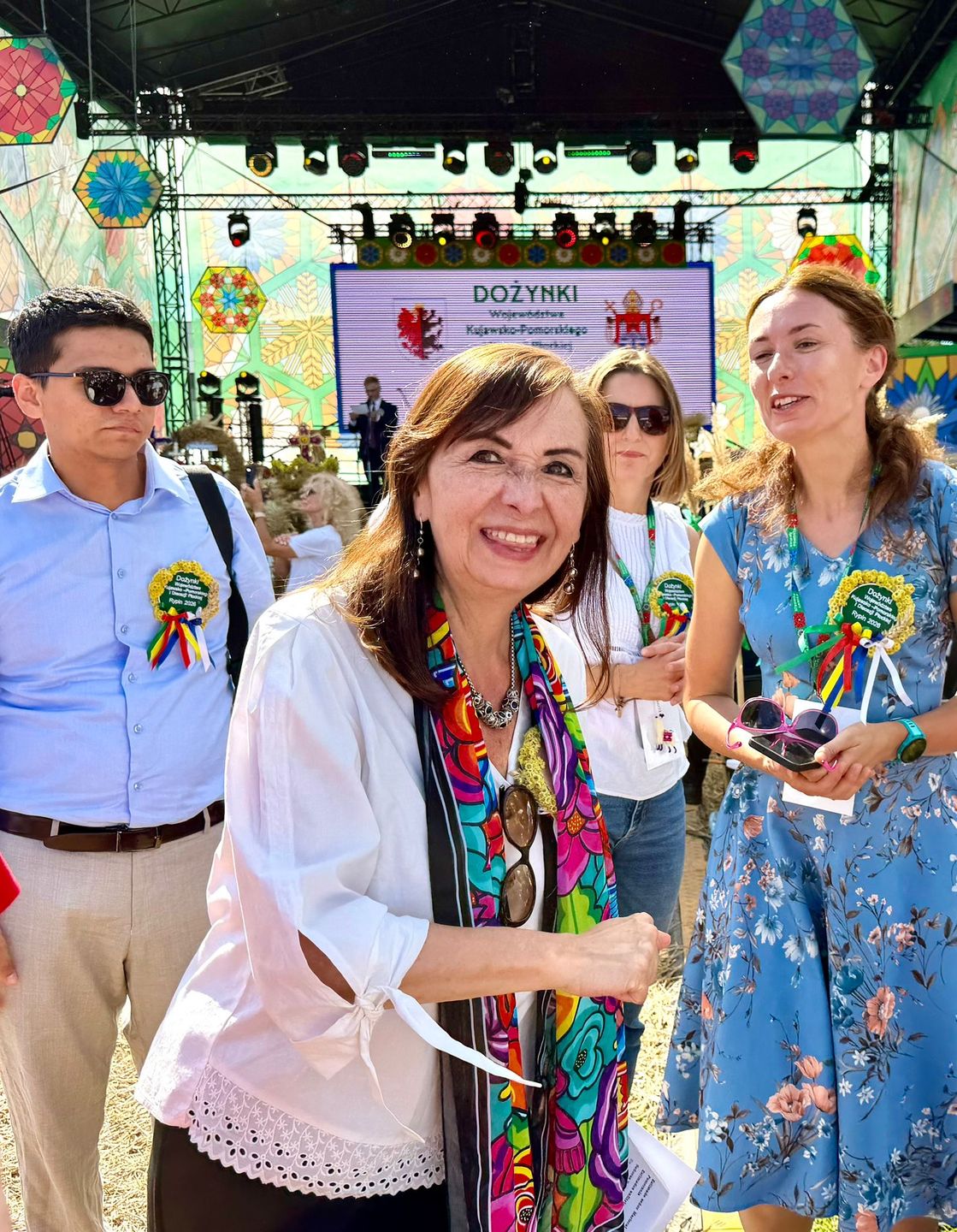 Wizyta ambasador Peru na dożynkach wojewódzkich w Rypinie