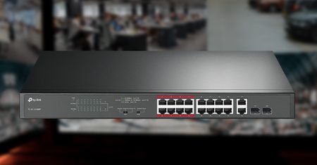 Przełącznik PoE+ do zastosowań CCTV - TP-Link TL-SL1218MP