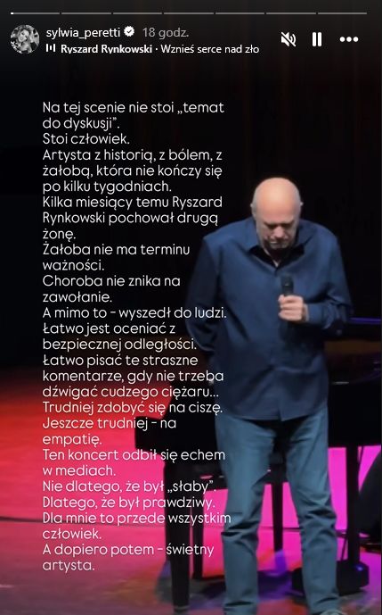 Sylwia Peretti broni Ryszarda Rynkowskiego