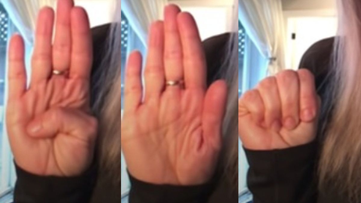 Kanadyjska Fundacja Kobiet opracowała prosty sygnał migowy oznaczający wołanie o pomoc.