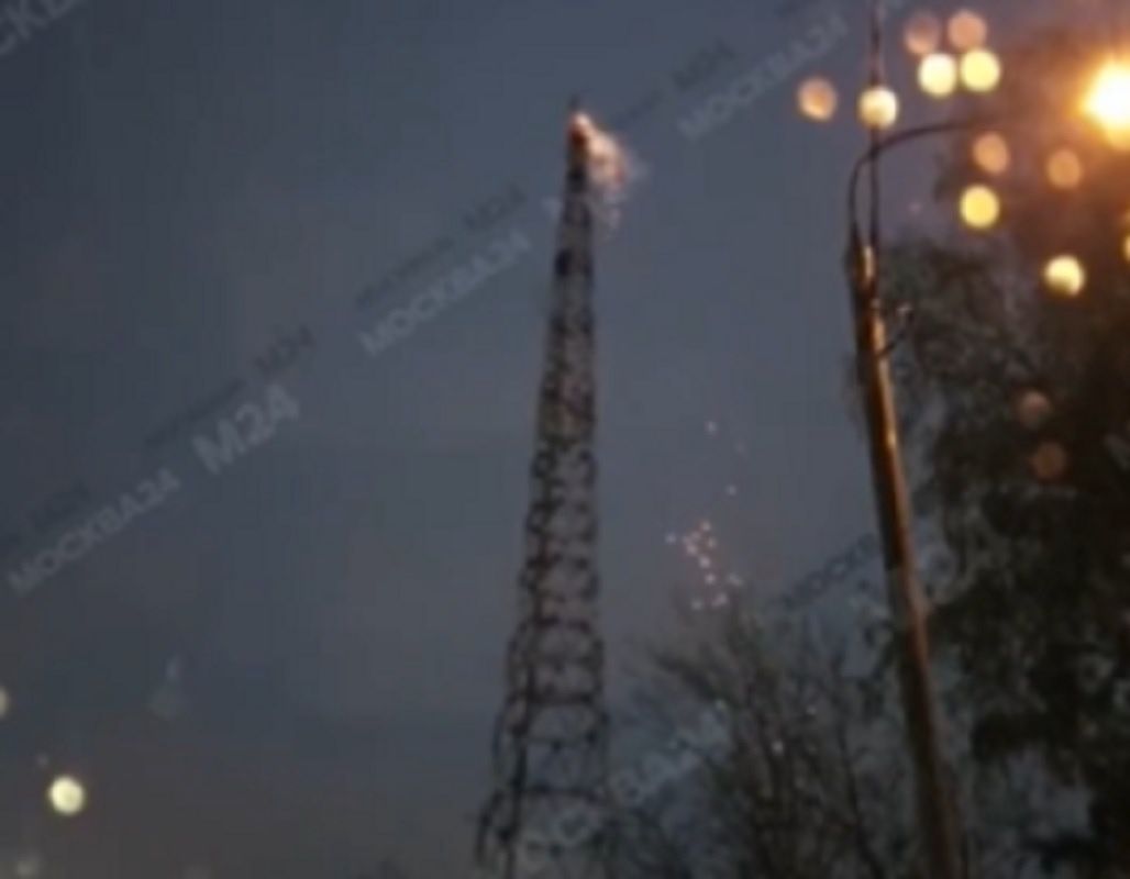 W Moskwie płonie wieża telewizyjna