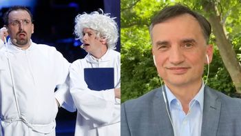 Kabareciarze kpią z wyjazdu Zbigniewa Ziobry do USA. "Jest jak talizman, gdzie się nie pojawi, tam jest zmiana władzy"
