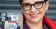 "Do pana z góry". Powiesiła swój plakat pod plakatem PiS