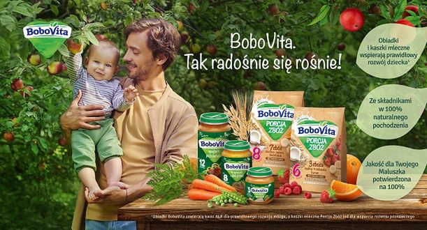 „Tak radośnie się rośnie” w najnowszej kampanii marki BoboVita