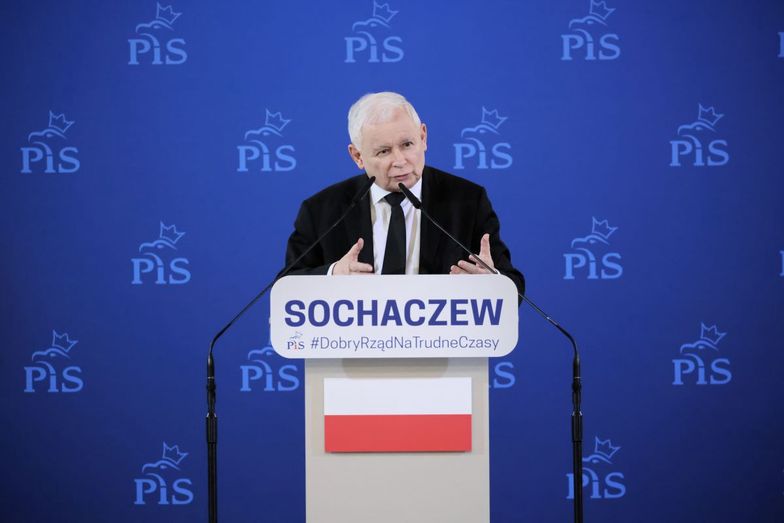 Tak sochaczewianie przywitali Kaczyńskiego. "Będziesz siedział!"