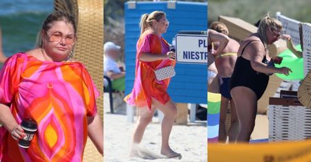Kolorowa Katarzyna Niezgoda wypoczywa na plaży w Juracie (ZDJĘCIA)