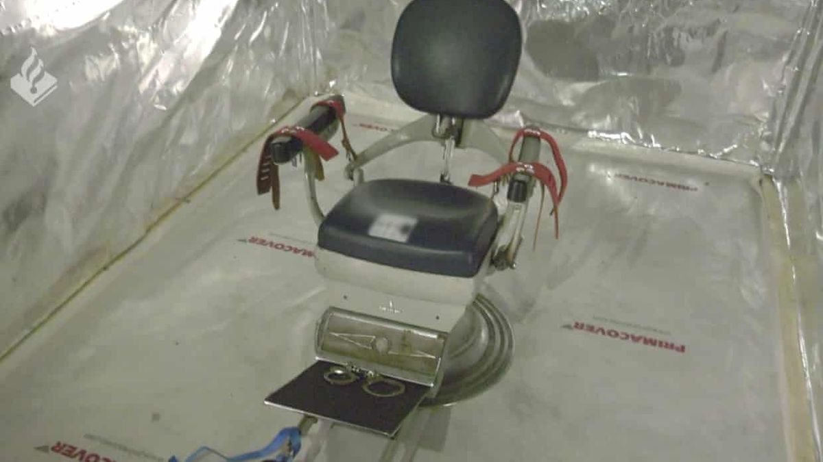 Sala tortur gangu narkotykowego w Holandii