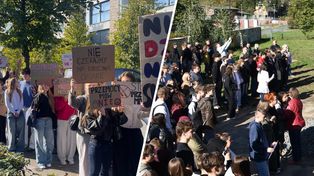 Uczniowie wyszli na ulice. Milczący protest