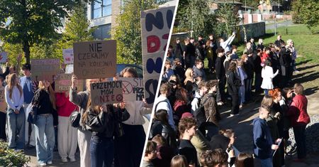 Uczniowie wyszli na ulice. Milczący protest
