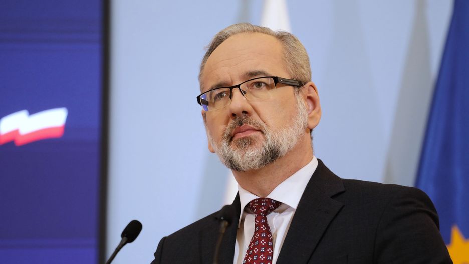 Warszawa, 21.01.2022. Koronawirus w Polsce. Minister zdrowia Adam Niedzielski podczas konferencji prasowej w KPRM w Warszawie, 21 bm. Spotkanie dotyczyło aktualnej sytuacji epidemiologicznej oraz programu Polski Ład. (mr) PAP/Albert Zawada