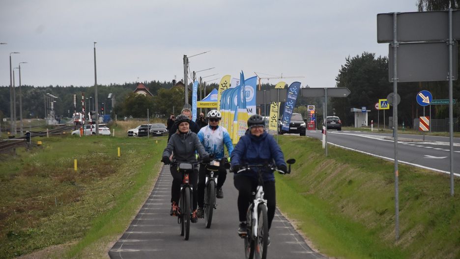 Otwarcie ścieżki piszo-rowerowej ze Skoków do Sławy Wlkp.
