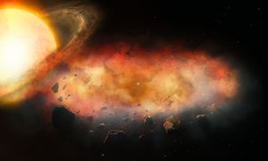 Ogromny obłok metalicznego wiatru. Odkrycie wokół tajemniczego obiektu