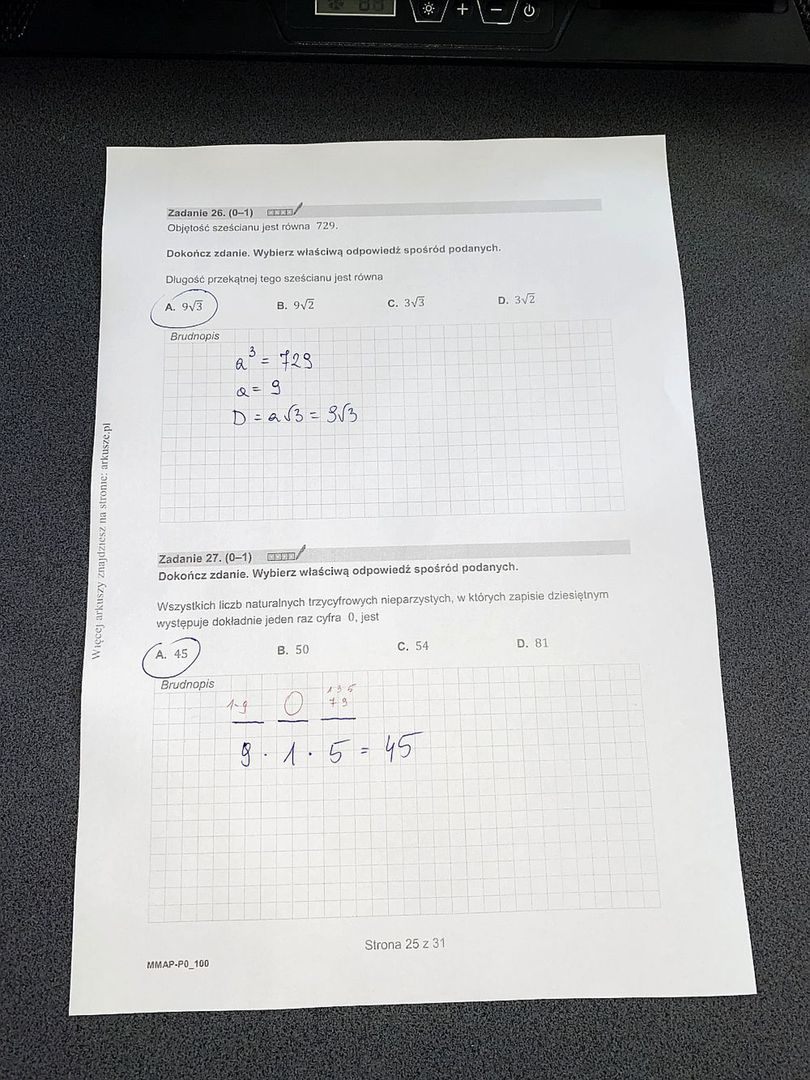 Matura 2025 z matematyki - rozwiązania i odpowiedzi do arkusza C