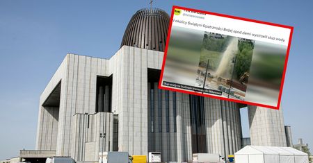 Budowali tramwaj na Wilanów. Nagle z ziemi wystrzelił słup wody