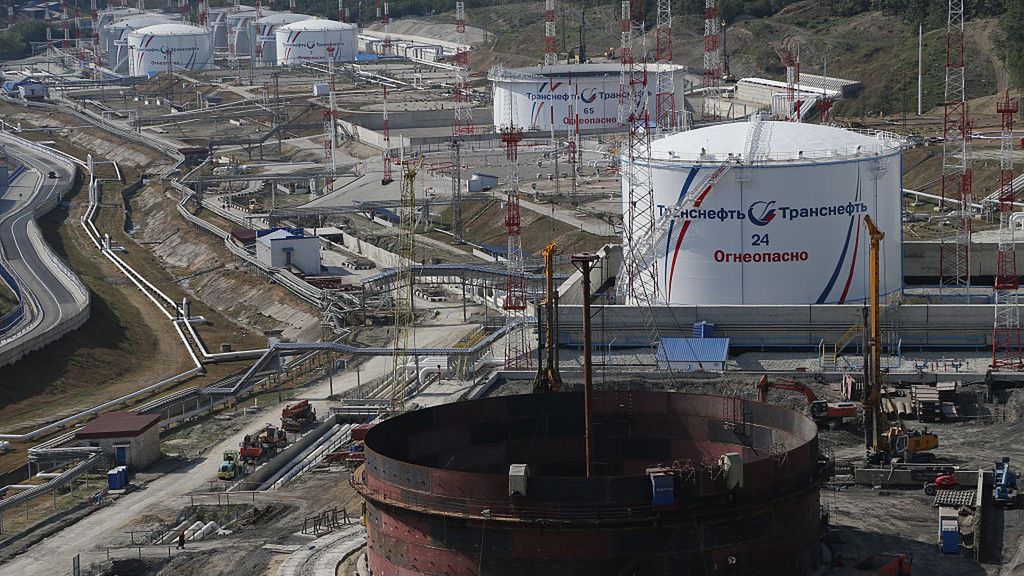 Terminal naftowy w Noworosyjsku. Stał się kolejnym celem Ukrainy