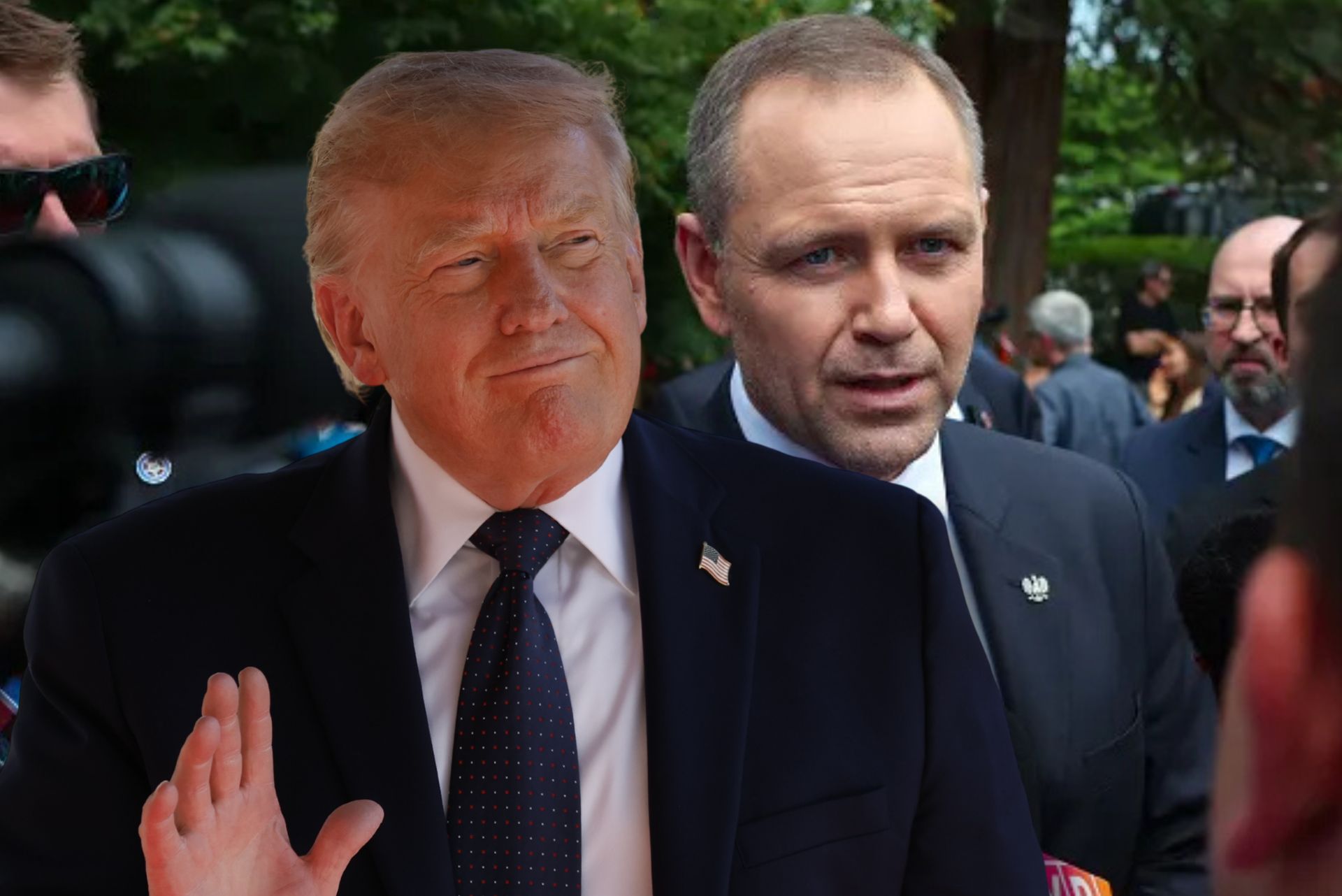 Nawrocki na bankiecie u Trumpa. "Jedyny prezydent innego państwa"