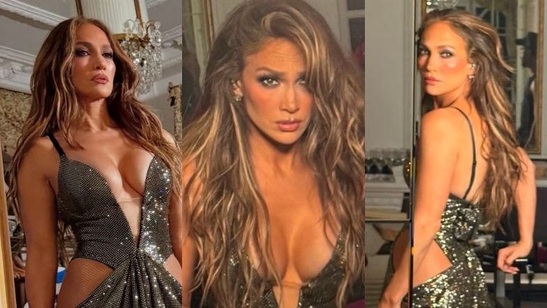 Jennifer Lopez wskoczyła w CEKINOWĄ MINI i odsłoniła dekolt