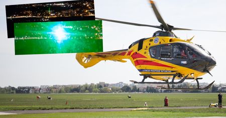 Pilot oślepiony laserem. Chwile grozy na pokładzie śmigłowca LPR