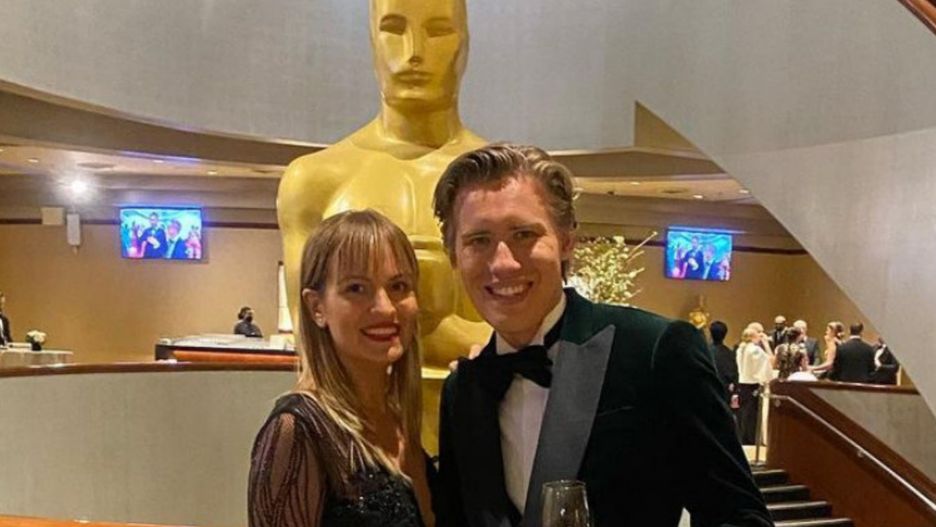 Michalina Robakiewicz i Tadeusz Łysiak na rozdaniu Oscarów 