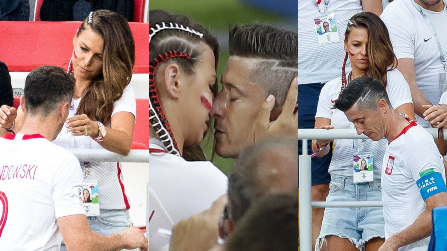 Lewandowska "całym sercem" pociesza Roberta po meczu