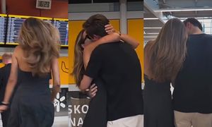 Sandra Kubicka rzuciła się na ukochanego na lotnisku. "To były najdłuższe dwa tygodnie w moim życiu"