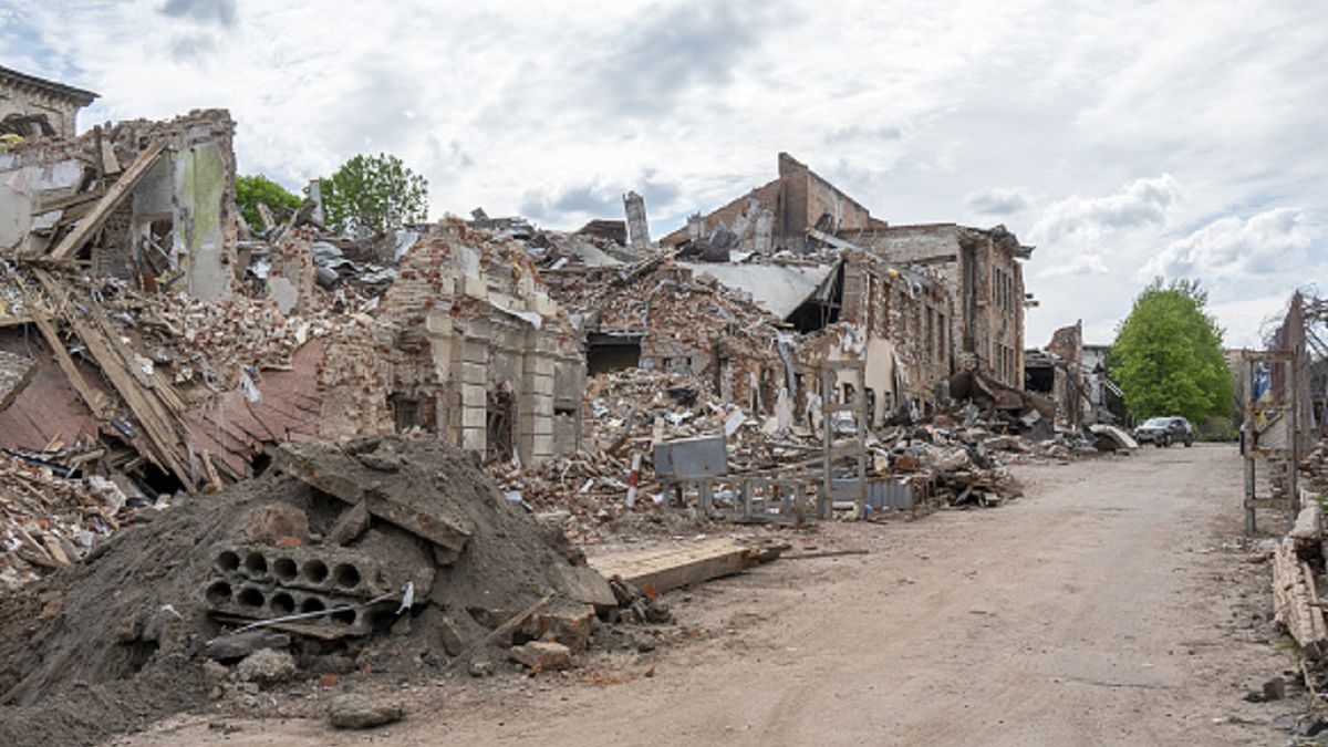 Zniszczenia w Charkowie.