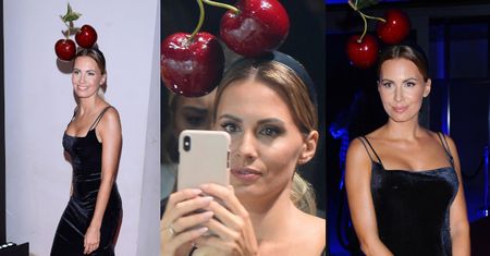 Agnieszka Hyży i owocowy zawrót głowy. Na pokazie mody dziennikarka zaprezentowała się jako... WISIENKA NA TORCIE! (FOTO)