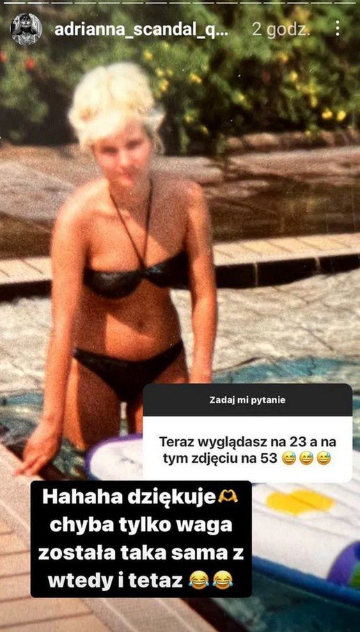 Adrianna Eisenbach na zdjęciach sprzed lat