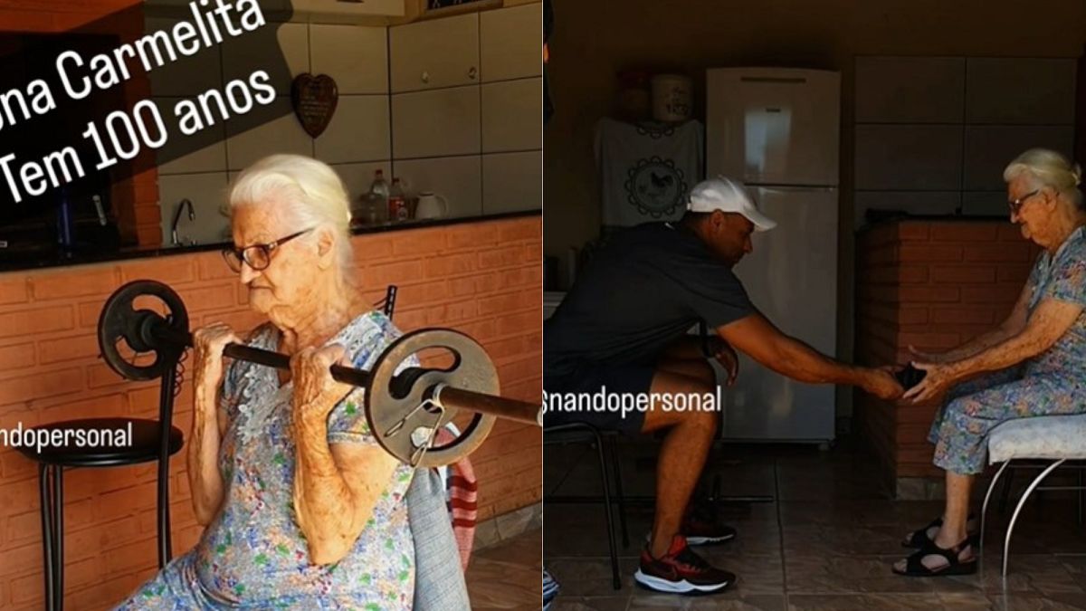 Ta kobieta ma 100 lat. Bez problemu podnosi sztangę