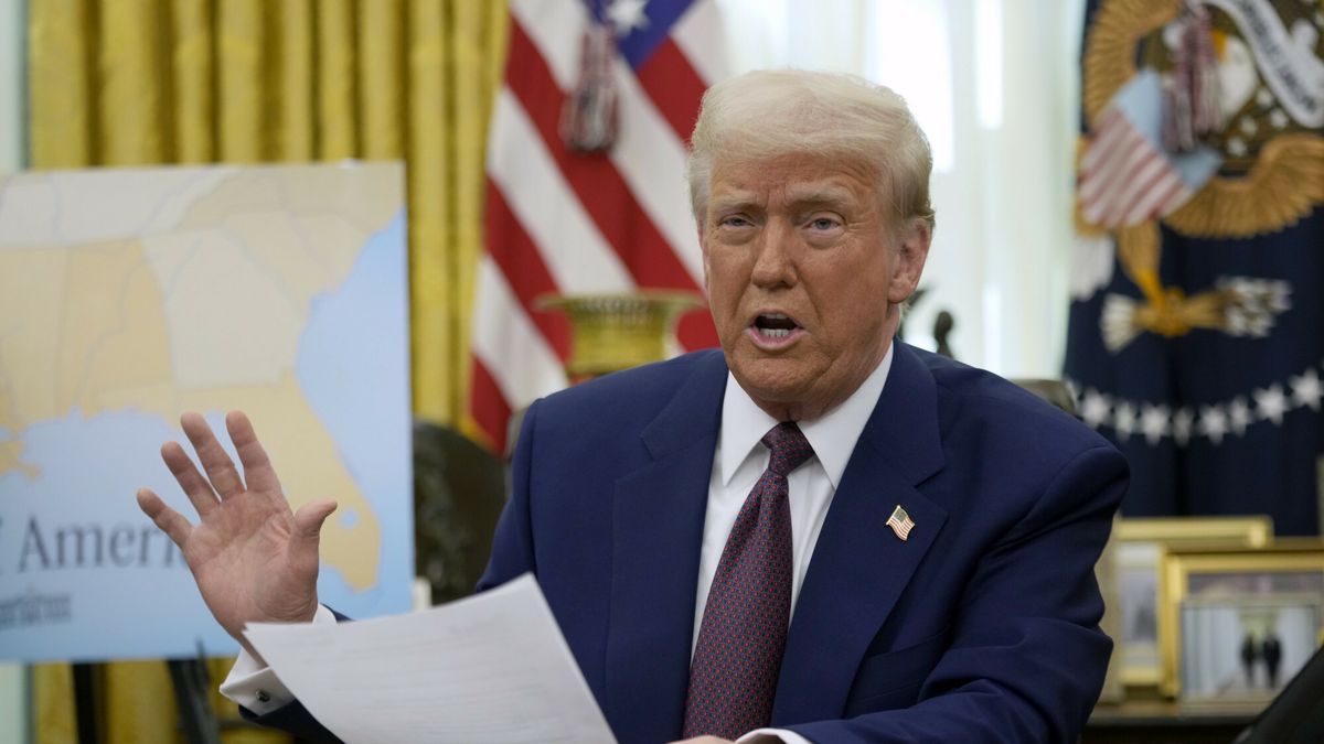 Temporary
President Donald Trump speaks to reporters in the Oval Office of the White House, where he signed an executive order, Thursday, Feb. 13, 2025, in Washington. (AP Photo/Ben Curtis)
Ben Curtis