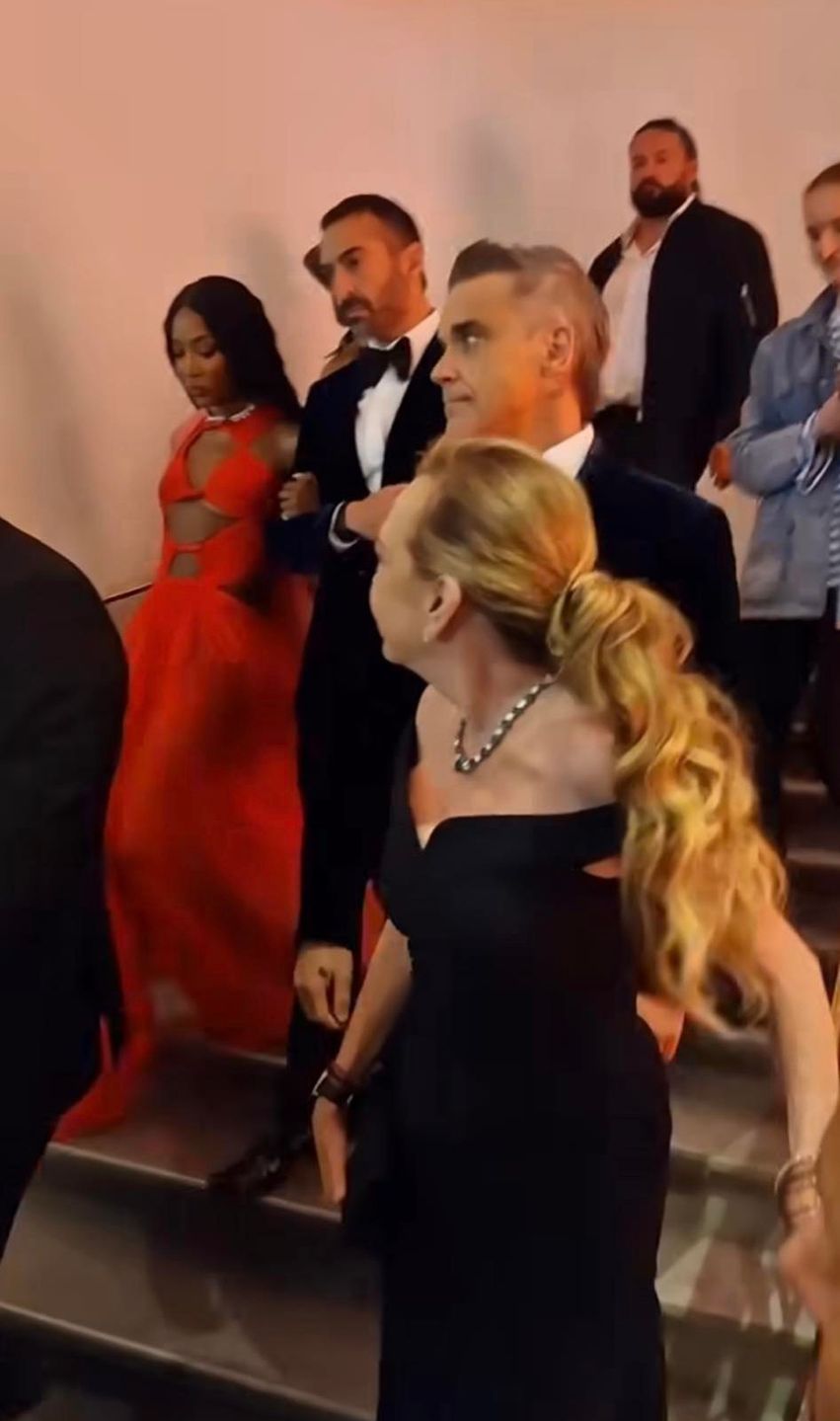 Starcie Robbiego Williamsa i Naomi Campbell na Festiwalu Filmowym w Cannes