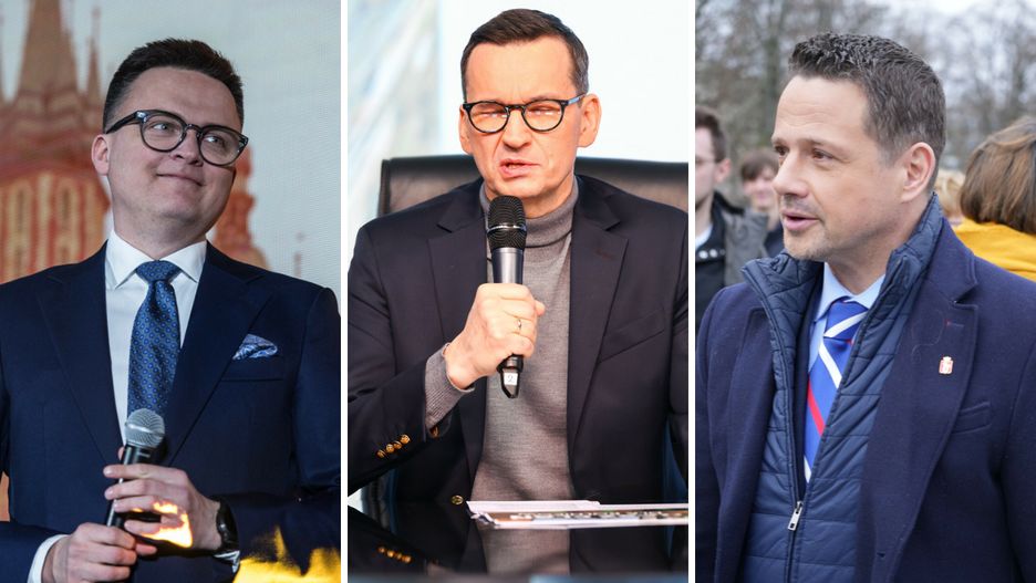 Szymon Hołownia, Mateusz Morawiecki, Rafał Trzaskowski