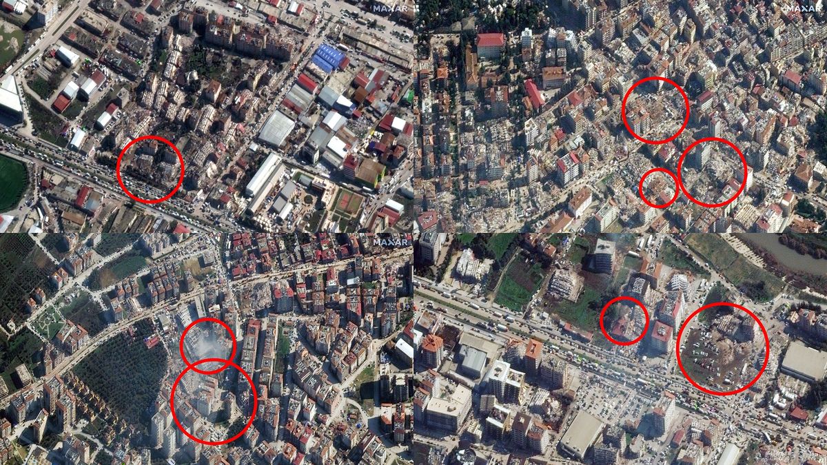 Widok na zniszczoną Antiochię.