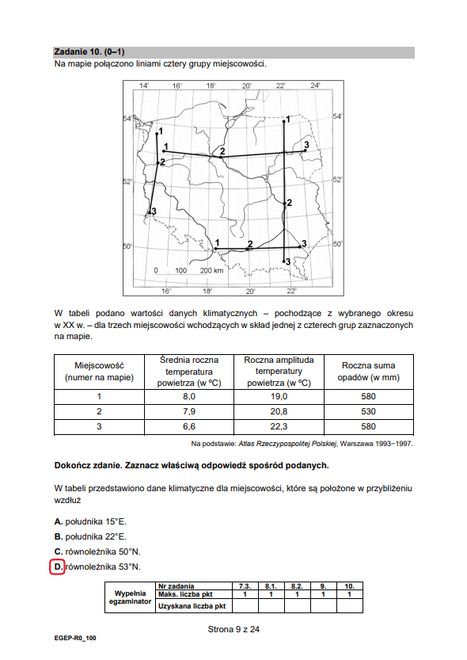 Matura z geografii