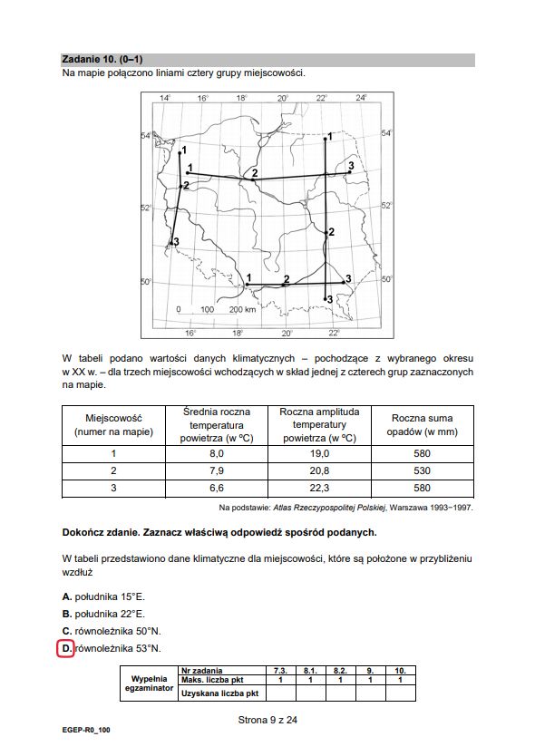 Matura z geografii