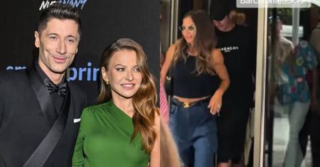 "Zwyczajni" Anna i Robert Lewandowscy przyłapani podczas głosowania w Barcelonie. Wtopili się w tłum? (WIDEO)