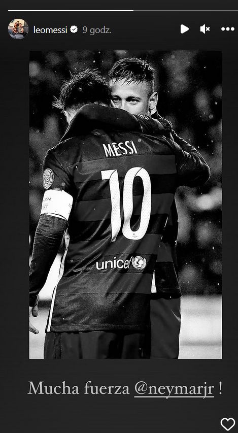 In the photo are Leo Messi and Neymar.
