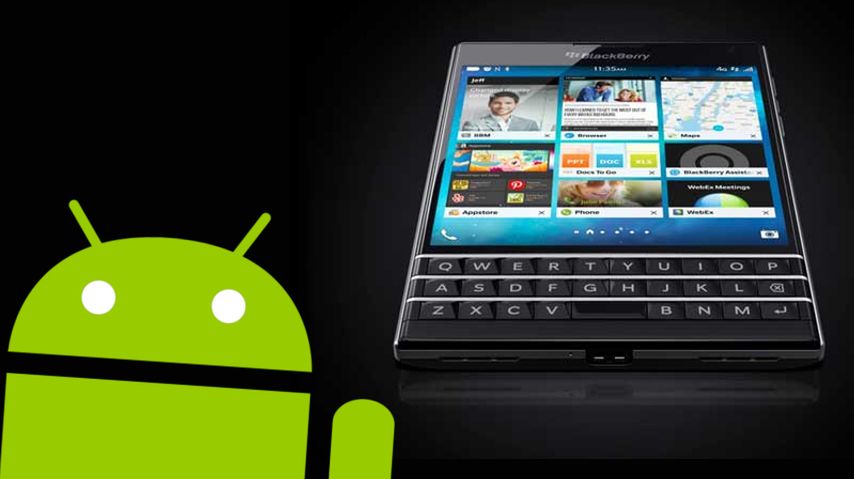 BlackBerry Passport oraz Silver z Androidem na wideo