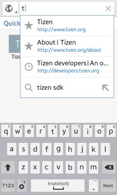 Tizen OS 2.3 na zrzutach ekranu i wideo 18