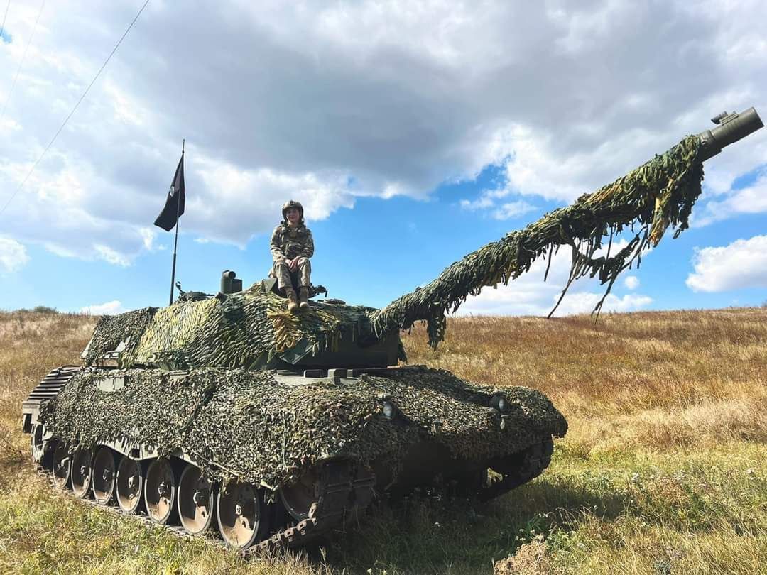 Jeden z pierwszych dostarczonych Ukrainie czołgów Leopard 1A5.