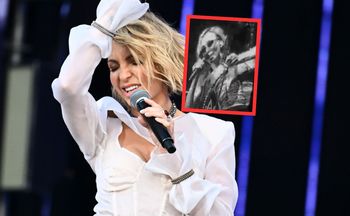 Nagle wtargnęła na scenę i złapała Wyszkoni. Interweniowała ochrona