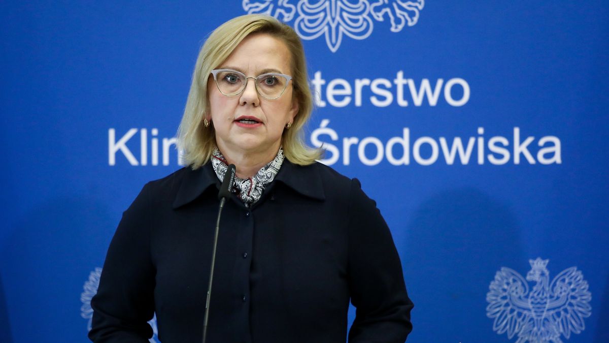 Minister klimatu i środowiska Anna Moskwa