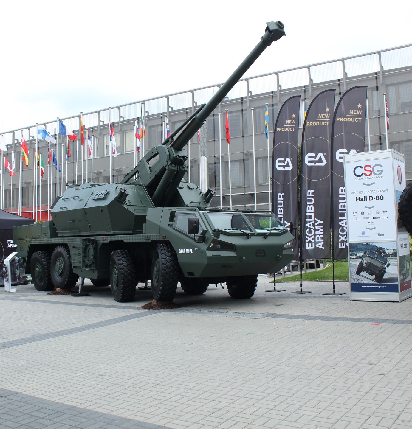 DANA M2 prezentowana podczas targów MSPO 2018.