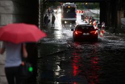 Kraków. Burza przeszła przez miasto. Zalane ulice i tunele
