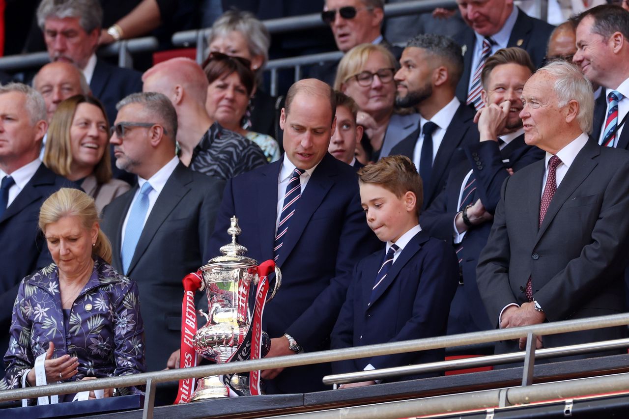 Prince William took Prince George to the match