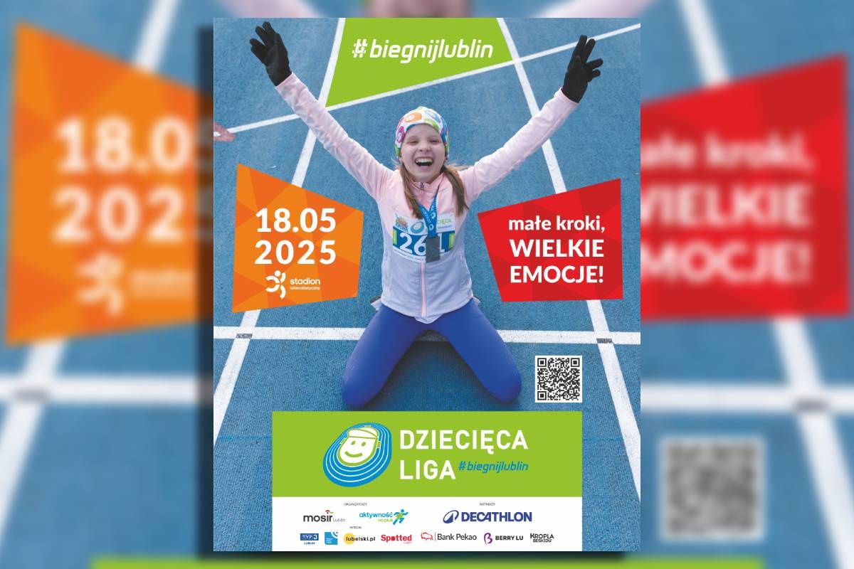 Dziecięca Liga #BiegnijLublin plakat