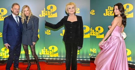 Gwiazdy filmu "Dalej jazda 2" dokazują na ściance. Julia Wieniawa UJARZMIAŁA zwiewną kreację do ziemi (WIDEO)