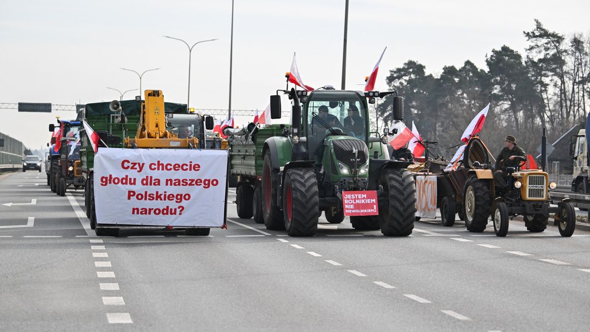 Trwa protest rolników