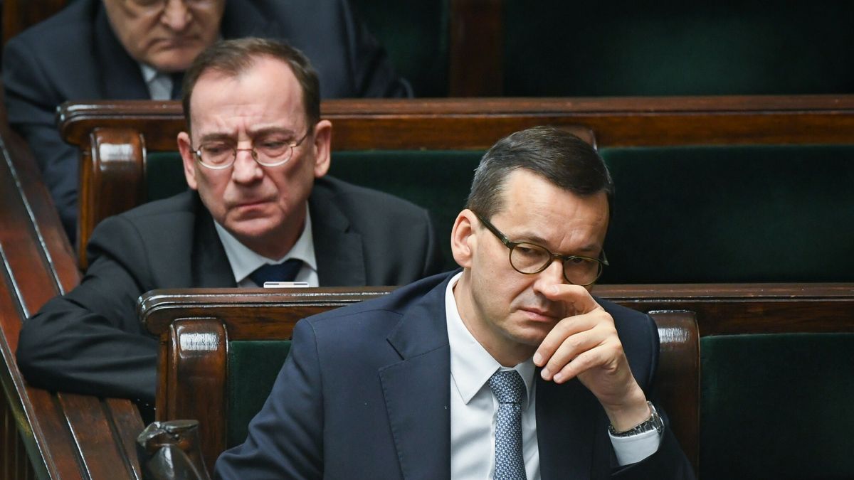 12. posiedzenie Sejmu IX kadencji28.05.2020 Warszawa Sejm 12. posiedzenie Sejmu IX kadencji  fot.Jacek Dominski/REPORTERn/z: Mateusz Morawiecki, Mariusz KaminskiJacek Dominski/REPORTER